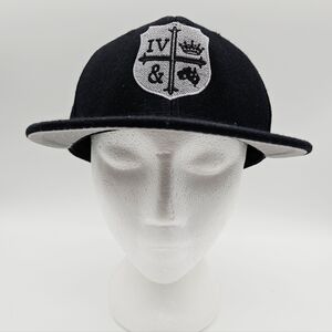 OTTO | "For King And Country" crest wool blend flat brim snapback cap hat